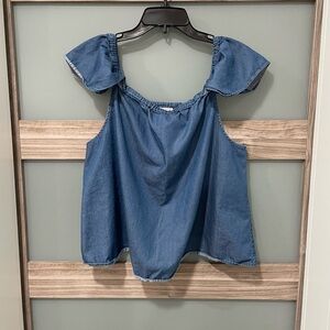 J. CREW chambray blouse
